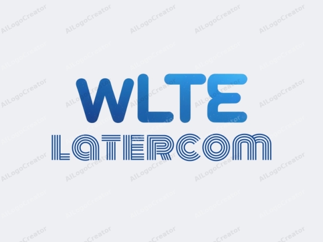 This image is a digital, minimalist logo featuring the acronym "WLTE". The logo is prominently centered on a plain white background. The letters are designed in a sleek, modern sans-serif font with smooth edges. The letters "W" and "