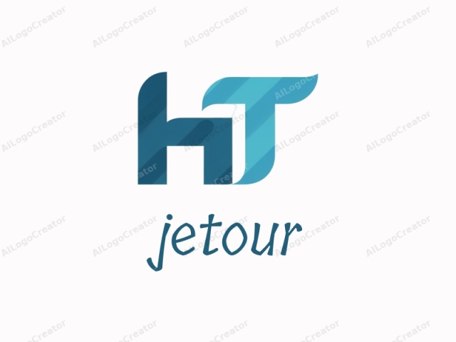 This is a digital logo design featuring the letters "HT" in a sleek and modern style. The "H" is prominently displayed, while the "T" is slightly smaller and integrated into the design. The entire letter "H" is composed