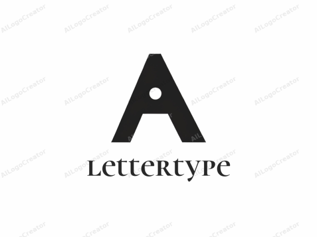 The logo features a bold, uppercase letter "A" in black, set against a pure white background. The letter "A" is designed in a clean and modern sans-serif style, with sharp edges and a consistent thickness throughout the shape. The