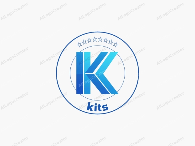 Este es un logotipo estilizado y abstracto que presenta una letra mayúscula "K" en un diseño moderno y geométrico. La letra está construida con líneas limpias y rectas, y ángulos agudos, lo que le da una apariencia elegante y minimalista. Cada línea de la letra es