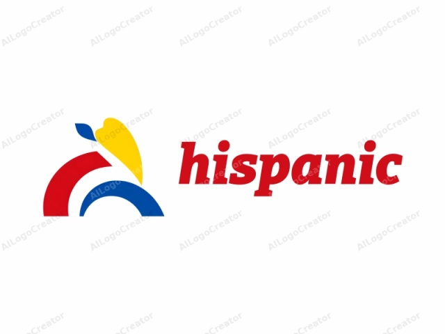 El logotipo es una ilustración simplista pero vibrante con un diseño minimalista. Presenta tres colores primarios: rojo, azul y amarillo. La figura central es una representación abstracta y estilizada de una bicicleta. El marco de la bicicleta consiste en dos