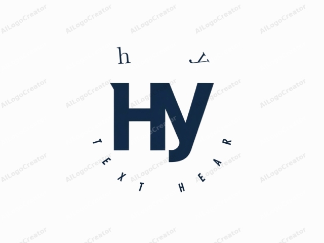 Eine stilisierte Buchstabenkombination. Dies ist ein digitales Logo-Bild mit einem modernen, minimalistischen Design. Die zentralen Elemente sind die Buchstaben "H" und "Y", die in Großbuchstaben, fett und in einer serifenlosen Schriftart dargestellt sind. Das "H" ist positioniert