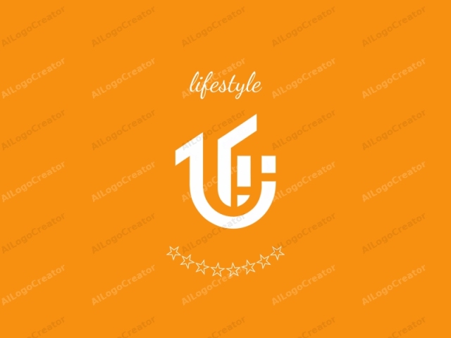 The logo is a minimalist design featuring a stylized letter 'T' with a looped base and an upward stroke. The letter 'T' is rendered in a bold, white, geometric form against a solid, bright orange background. The design