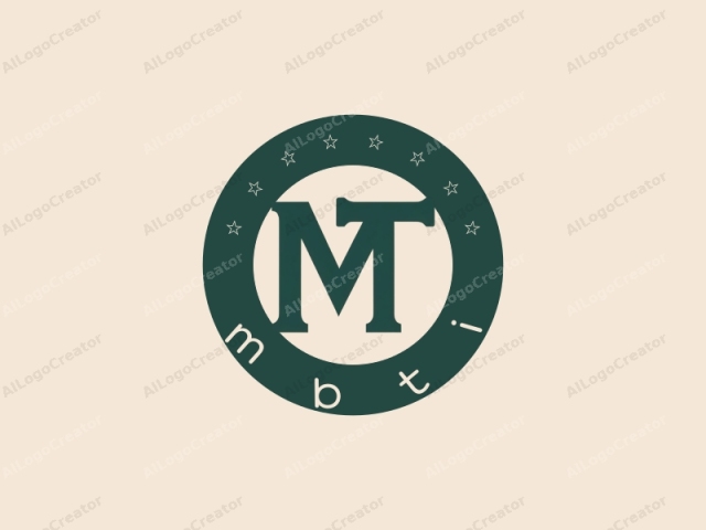 Este es un logotipo minimalista que presenta una letra mayúscula "M" con una cola distintiva de "T", que se asemeja a la letra "R" con una línea horizontal a través del tallo. La letra está representada en un color verde profundo y rico, destacándose sobre