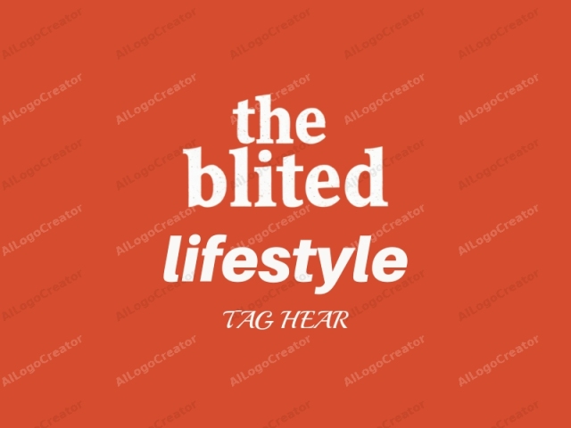 This is a digital graphic representing the logo of a company or product. The background is a solid, burnt orange color, providing a strong visual contrast to the white text that occupies the center of the image. The text "The Blited" is