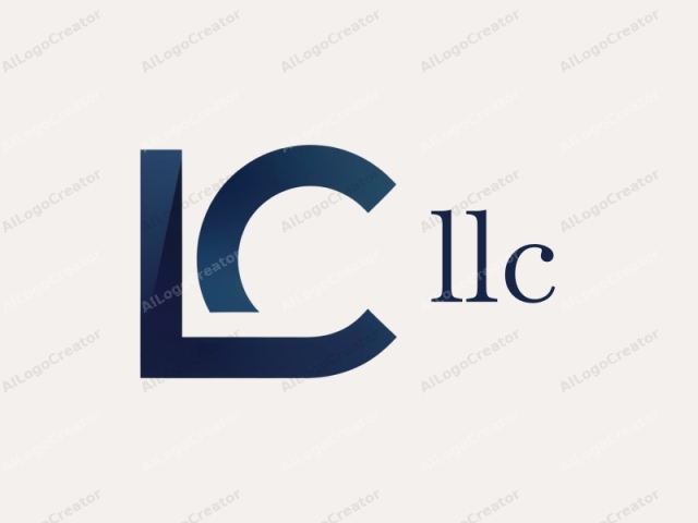 This is a clean, minimalist digital logo design with a modern and sleek aesthetic. The logo features a stylized, geometric letter "L" with a curved base and a straight, vertical line that extends upward. The letter "L" is primarily