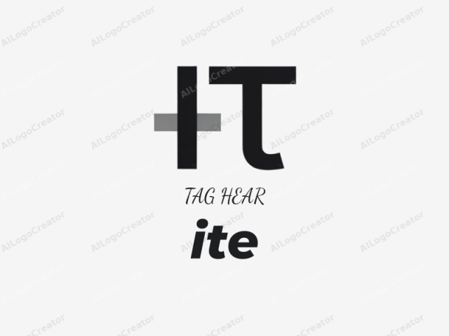 Das Bild ist ein minimalistisches Logo, das einen stilisierten Buchstaben "H" gefolgt von einem "T" zeigt, beide in einer schlanken, modernen Schriftart dargestellt. Das Design ist monochrom und verwendet eine kräftige schwarze Farbe für die Buchstaben vor einem klaren Hintergrund.