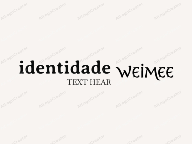 ภาพโลโก้นี้ประกอบด้วยคำว่า "Weimee" ในแบบอักษร sans-serif สีดำที่หรูหราบนพื้นหลังเบจอ่อนเรียบและเรียบง่าย คำนั้นอยู่ตรงกลางภาพ ตัวอักษรมีความสะอาดและทันสมัย มีขอบคม
