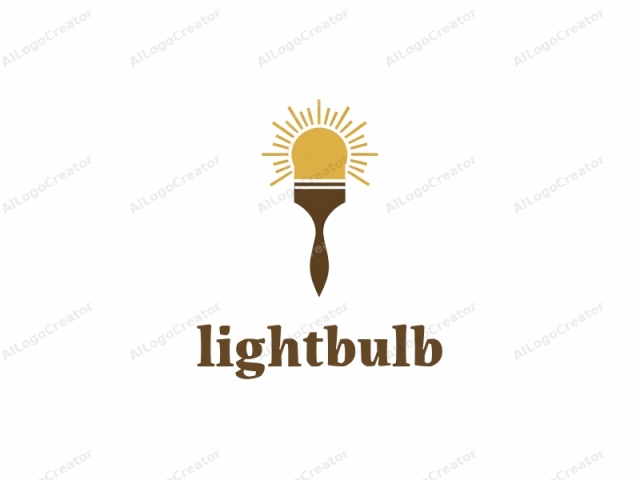 This logo is a digital illustration depicting a paintbrush. The brush is centrally placed against a plain white background. The brush is rendered in a minimalist style, using a limited color palette. The handle and the bristles are drawn in a solid,