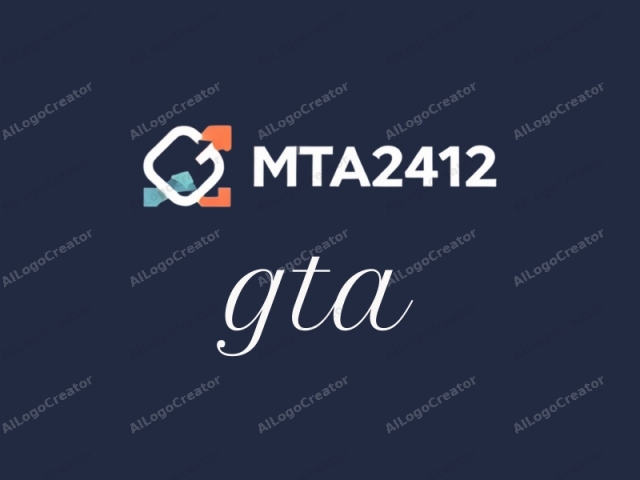 The image is a digital graphic featuring a dark blue background. Central to the image are the letters "MTA4241" in bold white sans-serif font, situated near the top center. Below the letters, a stylized graphic resembling a square