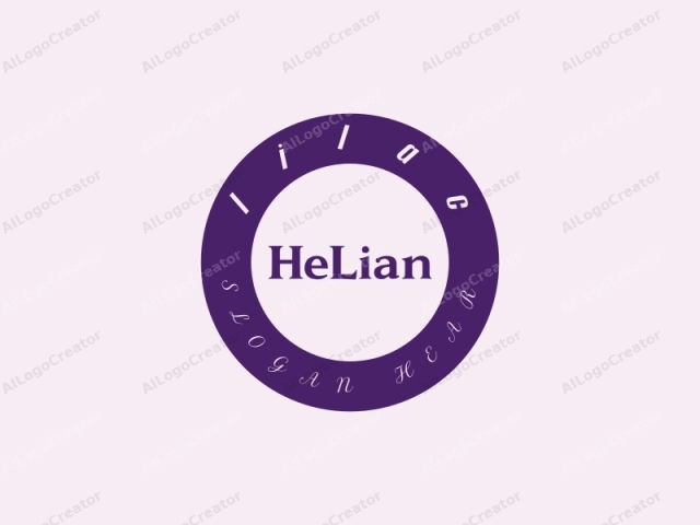 This image features a minimalist logo for the name "Helian" in bold, serif font. The text is centered on a light pink background with a very subtle, almost imperceptible texture, giving it a smooth and uniform appearance. The font