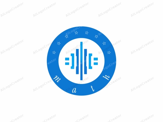 The logo is a minimalist abstract graphic design featuring a stylized, symmetrical pattern. The central motif consists of three parallel vertical lines that intersect with four horizontal lines, creating a grid-like structure. The vertical lines are the most prominent and run diagon