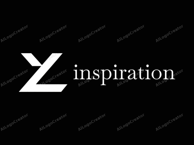 This image is a minimalist, digital logo design consisting of a single, bold, white letter "Y" against a stark black background. The "Y" is geometrically precise, featuring clean, sharp lines that create a modern, abstract shape.