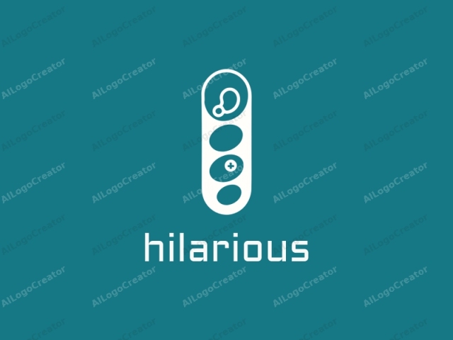 This logo features a minimalist, abstract design against a solid teal background. The central element of the logo is a vertical, cylindrical shape with white lines indicating a design. The shape is divided into three sections: the top, middle, and bottom.