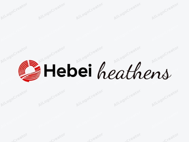 Das Logo zeichnet sich durch ein einfaches, aber modernes Design aus. Es zeigt den Namen "Hebei" in schwarzer, großgeschriebener Sans-Schriftart prominent an. Der erste Buchstabe, "H," ist größer als die anderen Buchstaben und bildet den Mittelpunkt. Unter dem Text