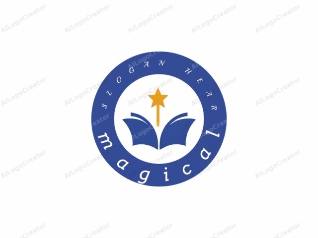 This is a simplified, digital logo designed with clean lines and a minimalist approach. The image depicts a stylized, open book facing upward, with its pages slightly angled to form a V shape at the bottom. The pages are rendered in a solid