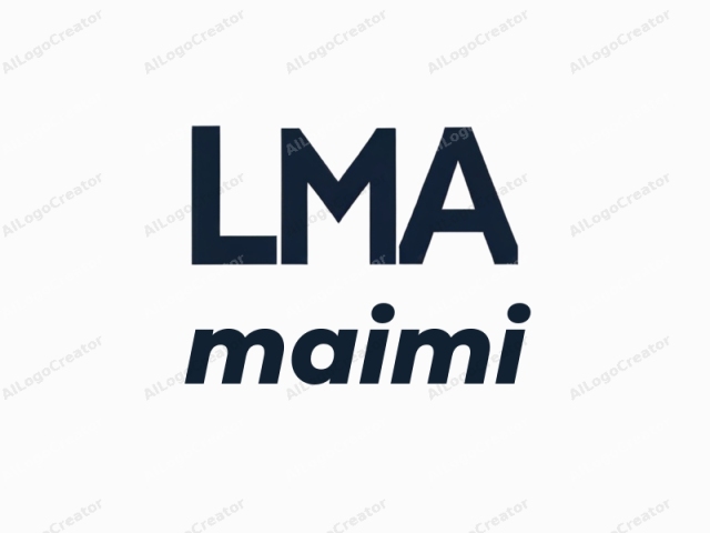 ภาพนี้มีการออกแบบที่สะอาดและเรียบง่าย โดยแสดงตัวย่อ "LMA" ด้วยตัวอักษรตัวหนาและตัวพิมพ์ใหญ่ ตัวอักษรใช้ฟอนต์ sans-serif แบบสมัยใหม่ มีขนาดและระยะห่างที่สม่ำเสมอ ทำให้ข้อความดูเป็นเอกภาพและสมดุล