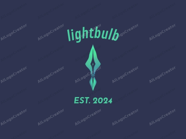 This is a digital logo featuring a stylized, abstract sword. The sword is depicted in a sleek, geometric shape with a minimalist design, resembling a cross between a traditional sword and a modern, high-tech blade. The handle and pommel