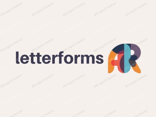 The logo is composed of a stylized, modern font that features vibrant, geometric shapes. The letter "A" is split into four distinct segments, each colored in a different shade of the rainbow: red, orange, yellow, and blue.