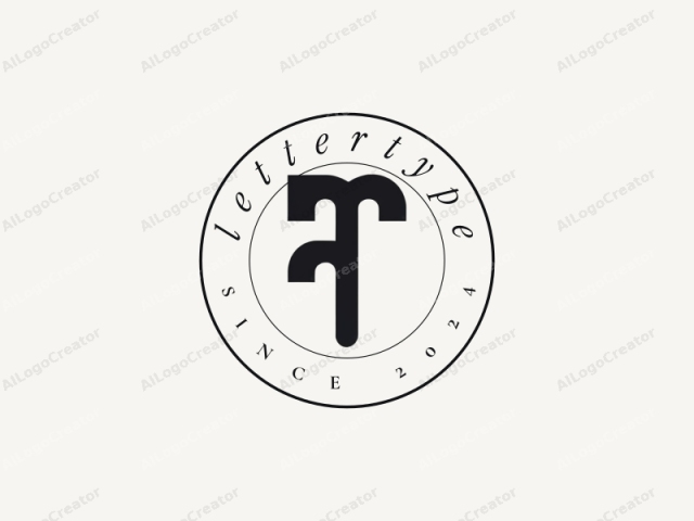 which features a minimalist and abstract design. This image is a minimalist, stylized logo consisting of a geometric shape resembling an upside-down capital letter "T" with two curved branches extending from its center, giving it a modern and elegant appearance. The