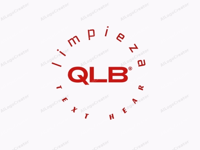 นี่คือโลโก้แบบมินิมอลและเรขาคณิตที่โดดเด่นด้วยตัวอักษร "QLB" สีแดงตัวหนา อยู่ตรงกลางอย่างโดดเด่นบนพื้นหลังสีขาวเรียบ ตัวอักษรถูกออกแบบในสไตล์ sans-serif มีขอบที่คมชัดและความหนาของเส้นที่สม่ำเสมอ ทำให้ดู