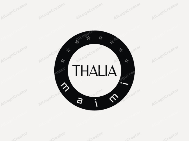 Dieses Bild ist ein minimalistisches Logo, das das Wort "Thalia" in großen, fetten, schwarzen Großbuchstaben zeigt. Die Buchstaben sind horizontal ausgerichtet und gleichmäßig verteilt, was dem Wort ein sauberes, modernes Aussehen verleiht. Der Hintergrund ist ein einfaches, hellrosa