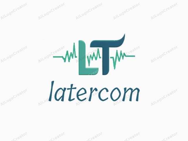 The image is a digital logo with a clean, modern style. It features a stylized "L" and "T" in bold, uppercase letters, which are the primary elements of the logo. The letter "L" is teal green and