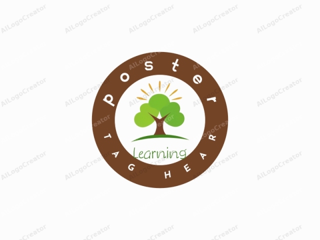 The logo image is a stylized, digitally created graphic featuring a simplified, abstract tree with two green, rounded branches extending from a central trunk. The tree's branches are positioned slightly apart, suggesting a welcoming and friendly stance. The trunk is brown