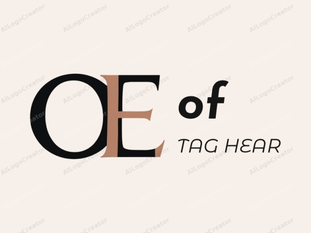 The logo features an uppercase "OE" prominently centered within a plain, off-white background. The letters are rendered in a serif typeface with clean, sharp edges and uniform thickness, giving them a formal and sophisticated appearance. The letter "O"