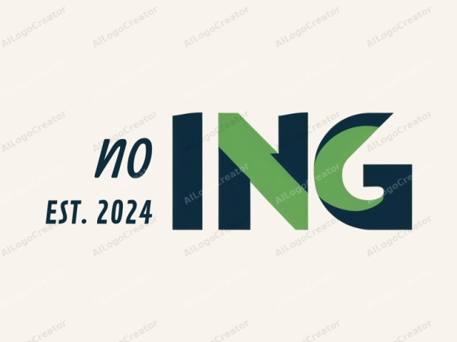 Esta imagen de logotipo presenta un diseño limpio y minimalista con una estética simple pero moderna. El elemento central es la palabra "ING" destacada en letras sans-serif en negrita. La primera letra "I" se presenta en un color azul marino profundo,