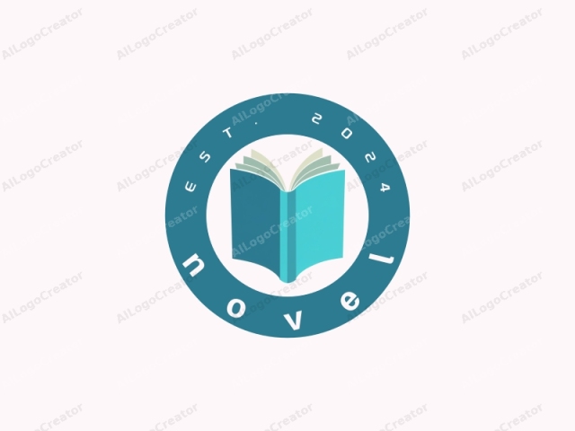 This is a simplified digital illustration of an open book. The book is depicted centrally against a plain white background. It is portrayed in a minimalist, flat design style, characterized by clean lines and solid colors without any gradients or shading. The cover of