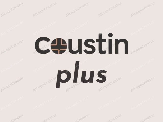 This is a minimalist digital logo for "Custin" against a plain, pale beige background. The logo consists of the name "Custin" written in a bold, sans-serif typeface. The word "Custin" is centered horizontally on