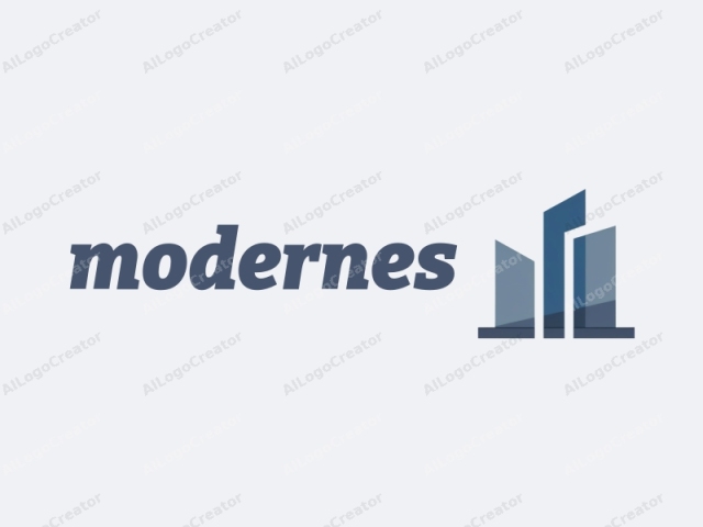 The logo is a simplified and stylized illustration of a modern building with an abstract and minimalist design. The building is depicted using geometric shapes and colors that evoke a sense of sleek, modern architecture. The logo features a single tower in the center,