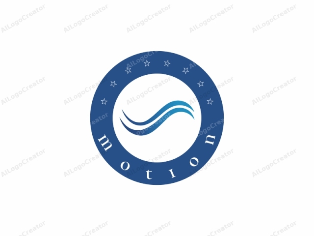 This logo is a minimalist design consisting of three fluid, curved lines that create a sense of movement. The lines are smooth and graceful, suggesting motion or flow. They curve from right to left, with the top two lines forming a V shape,