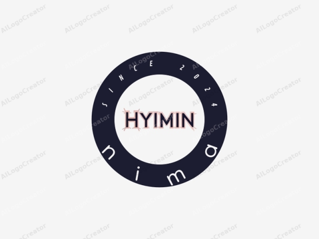 das Wort "HYMN" in fetter Serifenschrift. Das Logo steht prominent im Zentrum des Bildes, vor einem einfachen weißen Hintergrund. Die Buchstaben sind in einem auffälligen dunklen Marineblau gehalten, was ein Gefühl von Autorität und