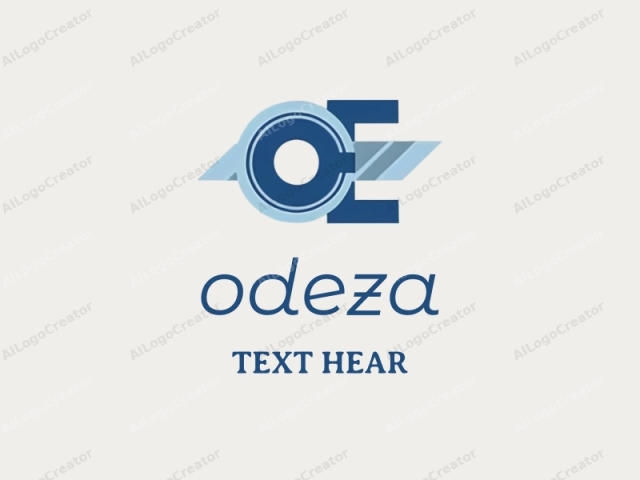 企業、機関、または組織のロゴ。ロゴはミニマリストでモダンなデザインで、クリーンでプロフェッショナルな美学を持つスタイライズされた幾何学的デザインが特徴です。主要な要素は、大胆なサンセリフの文字「O」と「E」で構成され、どちらも