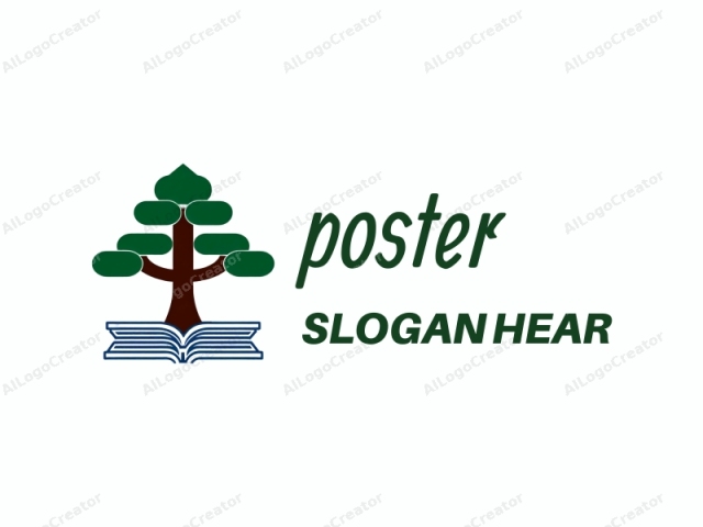 This is a digital logo featuring a stylized tree with a simple, clean, and modern design. The tree, rendered in a single color, is depicted with a thick, brown trunk that tapers upward, and branches that fan out in a