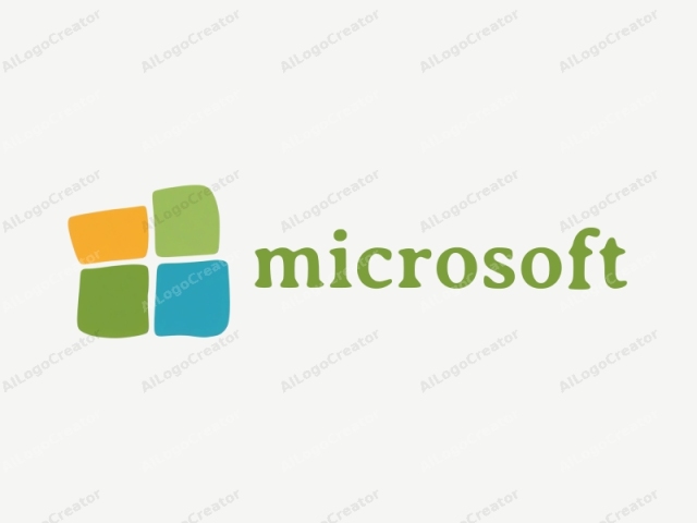 The image is a digital logo consisting of four square shapes that form a grid-like pattern. Each square shape has a distinct color, arranged in a way that creates a sense of symmetry and balance. From left to right, top to bottom, the
