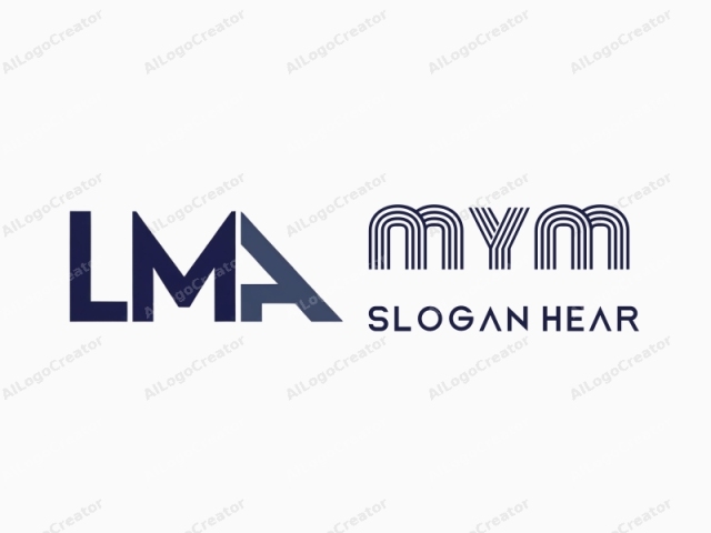 นี่คือโลโก้แบบมินิมอลที่มีตัวย่อ "LMA" ในแบบอักษร sans-serif ตัวอักษรเรียงตัวในแนวนอนและเว้นระยะห่างเท่าๆ กัน แต่ละตัวอักษรมีการออกแบบที่แตกต่างกัน; "L" เป็นสีน้ำเงินเข้ม ในขณะที่ "M" และ
