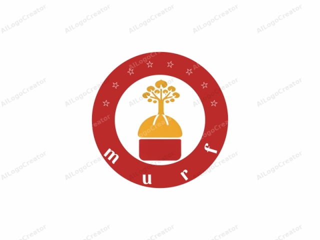 a stylized tree. The logo features a simplified representation of a tree in a minimalist design style. The tree is depicted with a single, thick trunk that emerges from the ground and tapers upwards, giving the impression of strong and sturdy growth.