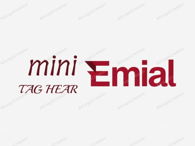 This image is a digital graphic featuring the word "Emial" written in a modern, minimalist style. The background is a solid white color, providing a clean and uncluttered canvas that ensures the logo stands out prominently. The text is