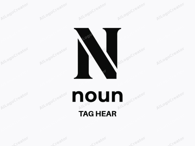 The logo image is a minimalist, modern design. It features a large, bold, capital letter "N" in black, occupying the central portion of the image. The letter has clean, straight lines and a sharp, unobstructed appearance