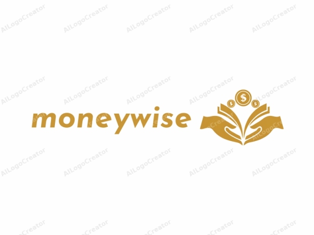 The logo is a digital illustration in a minimalist, modern style. It features two stylized golden hands with smooth contours, placed symmetrically at the top and bottom of the design, with their palms facing outward and fingers slightly curved. Each hand holds