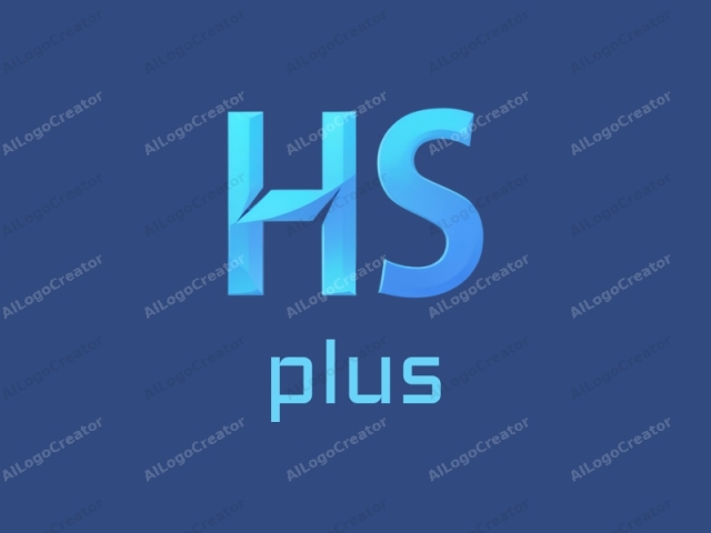 The logo features the bold, capitalized letters "H" and "S" in a modern, geometric sans-serif font. The letters are rendered in a vibrant blue hue, which adds a sense of freshness and dynamism to the design. Each letter