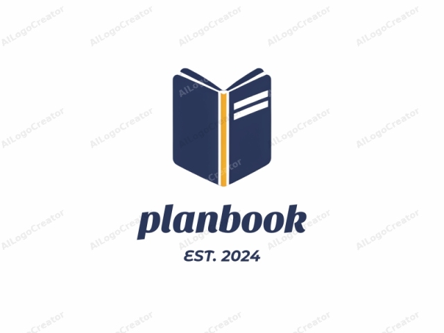 This image is a minimalist, flat design depicting a closed book. The book is oriented vertically and is positioned centrally within the image. Its cover is dark blue, creating a solid, unadorned appearance. The top and bottom edges of the