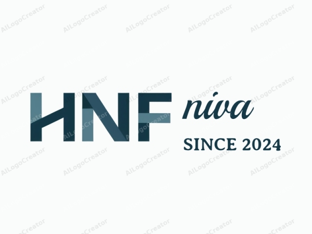 Esta imagen es un logotipo digital para una empresa u organización. El diseño consiste en el nombre de la empresa, "HHNF", escrito en una tipografía audaz y moderna. Las letras están renderizadas en un estilo sans-serif, lo que le da un aspecto limpio y