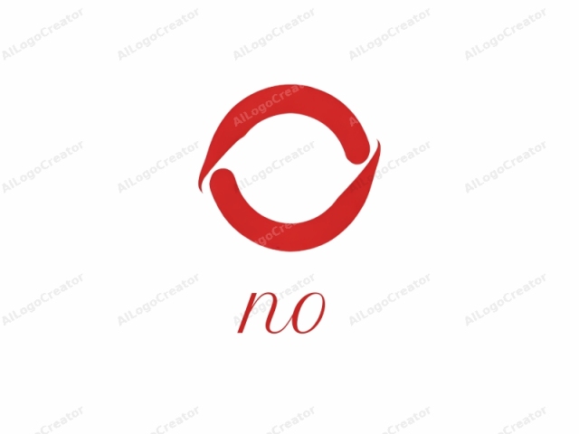 Esta imagen presenta un logo simple y moderno compuesto enteramente de rojo y blanco. En su núcleo, el logo es una forma estilizada y abstracta que se asemeja a un símbolo de infinito, con dos bucles conectados en la parte superior e inferior para formar un bucle continuo.