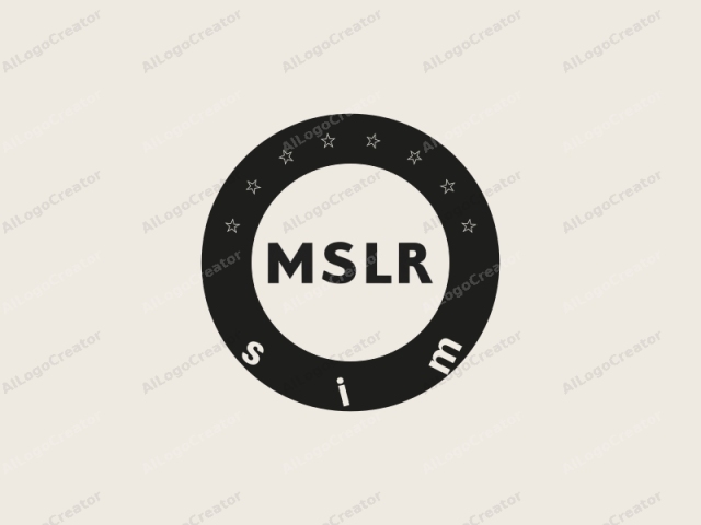 Este es un logo minimalista para una empresa llamada "MSLR Deadley." El diseño consiste en letras mayúsculas en negrita y de color negro sobre un fondo liso de color blanco roto. El texto está centrado y ocupa la mayor parte de la imagen. El nombre de la empresa