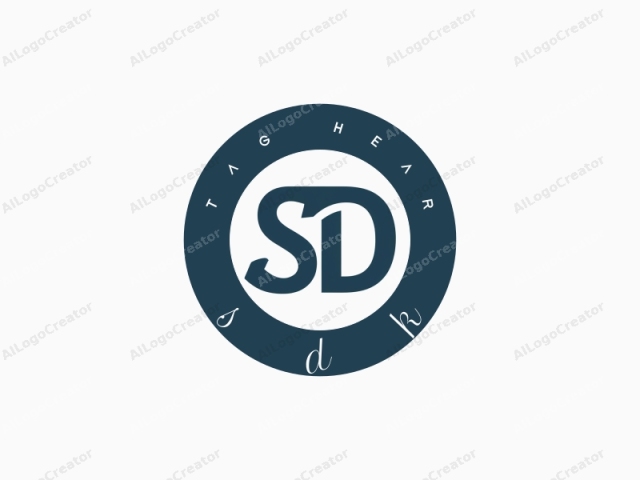 Esta imagen presenta un diseño de logotipo minimalista que consiste en las letras "S" y "D" en minúscula. La "S" se encuentra en el lado izquierdo de la imagen y la "D" está en el lado derecho, separadas por un ligero espacio.