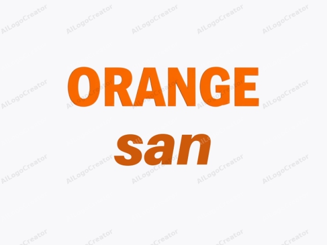 นี่คือกราฟิกดิจิทัลที่แสดงคำว่า "ORANGE" ด้วยตัวอักษรสีส้มขนาดใหญ่ หนา และสว่าง อยู่ตรงกลางบนพื้นหลังสีขาวเรียบ ตัวอักษรเป็นแบบ sans-serif มีขอบเรียบตรงและความหนาสม่ำเสมอตลอดทั้งตัวอักษร